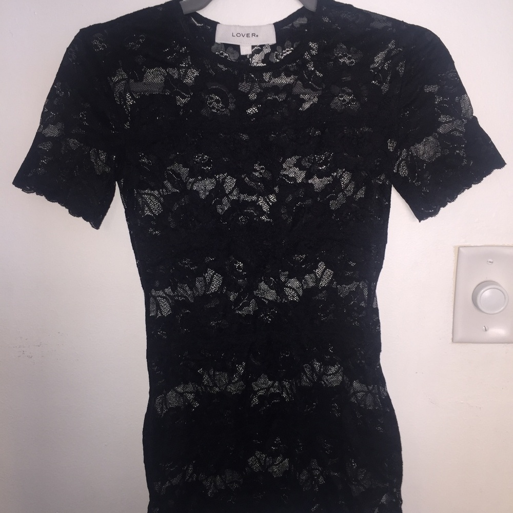 Lover black lace top